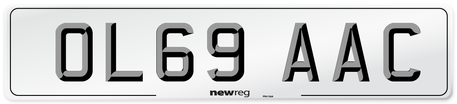 OL69 AAC Number Plate from New Reg